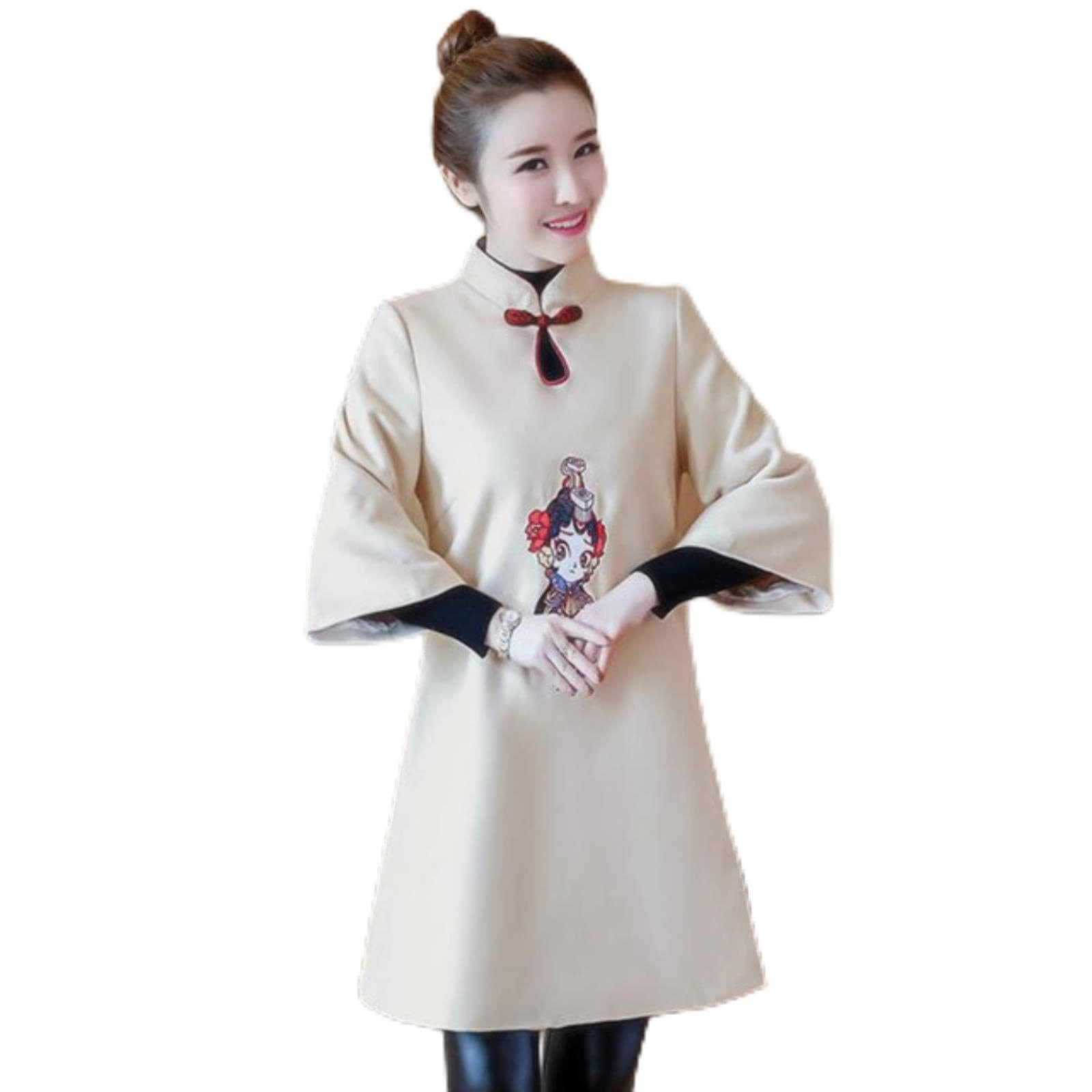 Nuovo ricamo 2022 Qipao Hanfu donne Vintage ThickenTang vestito autunno moderno Cheongsam cinese vestito