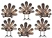 Set of 6 Turkey Tea Light Candleholders