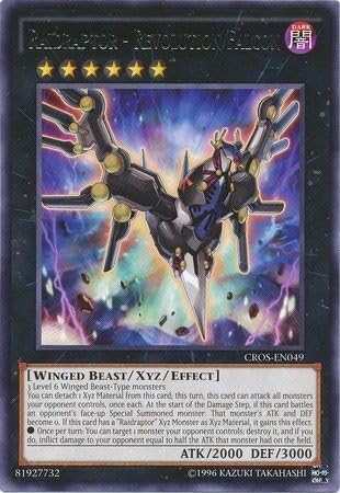 YU-GI-OH! - Raidraptor - Revolution Falcon (CROS-EN049) - Almas cruzadas - Edición ilimitada - Raro