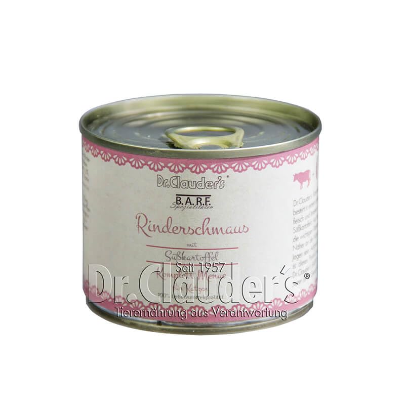 Dr.Clauder´s B.A.R.F. Komplett Menue Rinderschmaus Dose 400g