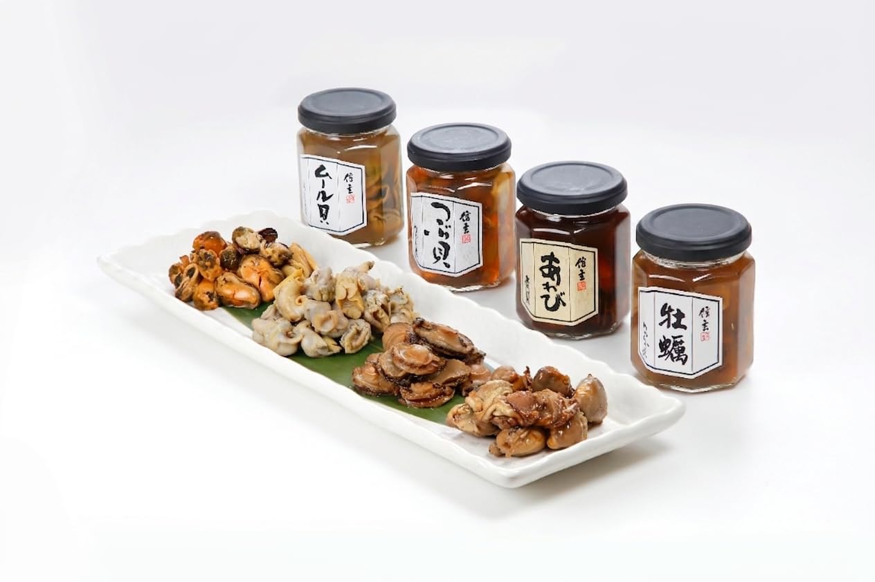 Amazon | 信玄食品 煮貝 詰合せ 瓶詰 セット 海鮮グルメ ギフト 4種の