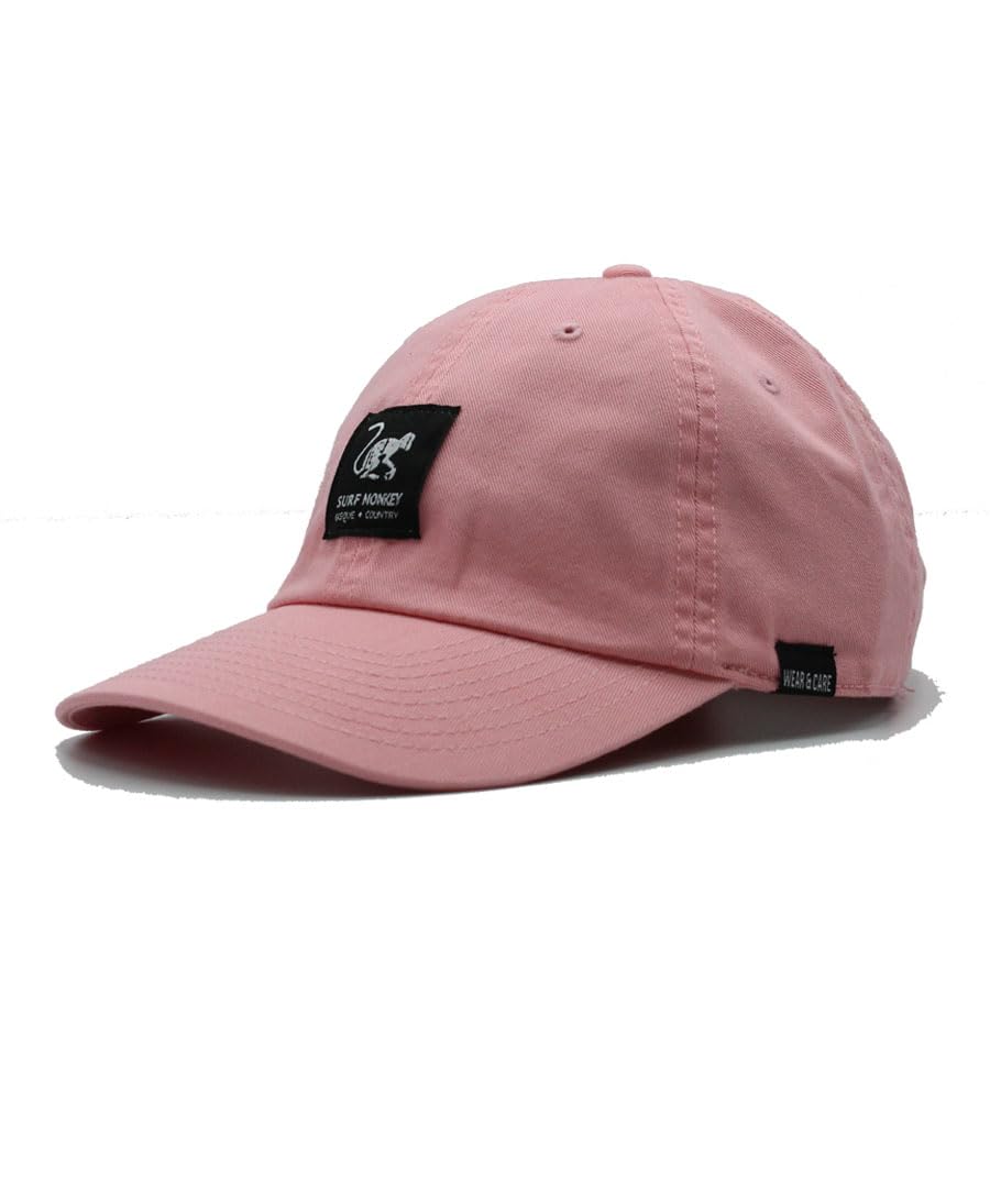 Surf Monkey Casquette de baseball Classic Dad en coton sans structure - Coton biologique