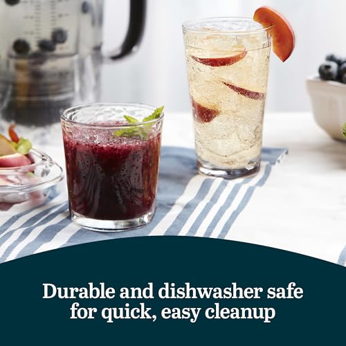 Image of Libbey Yucatan Tumbler and Rock Drinking Glasses Set, Textured 16 Piece Glassware Set, All Purpose Glass Cups for Events and Everyday Use