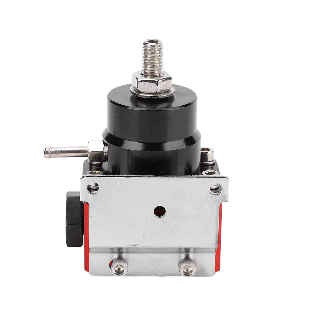 Zestaw Regulatora Ciśnienia Paliwa w Kolorze Czerwonym, Ciśnienie -100 Psi, Złączki Aluminiowe T6061, Wysokowydajne Akcesorium do Układu Paliwowego