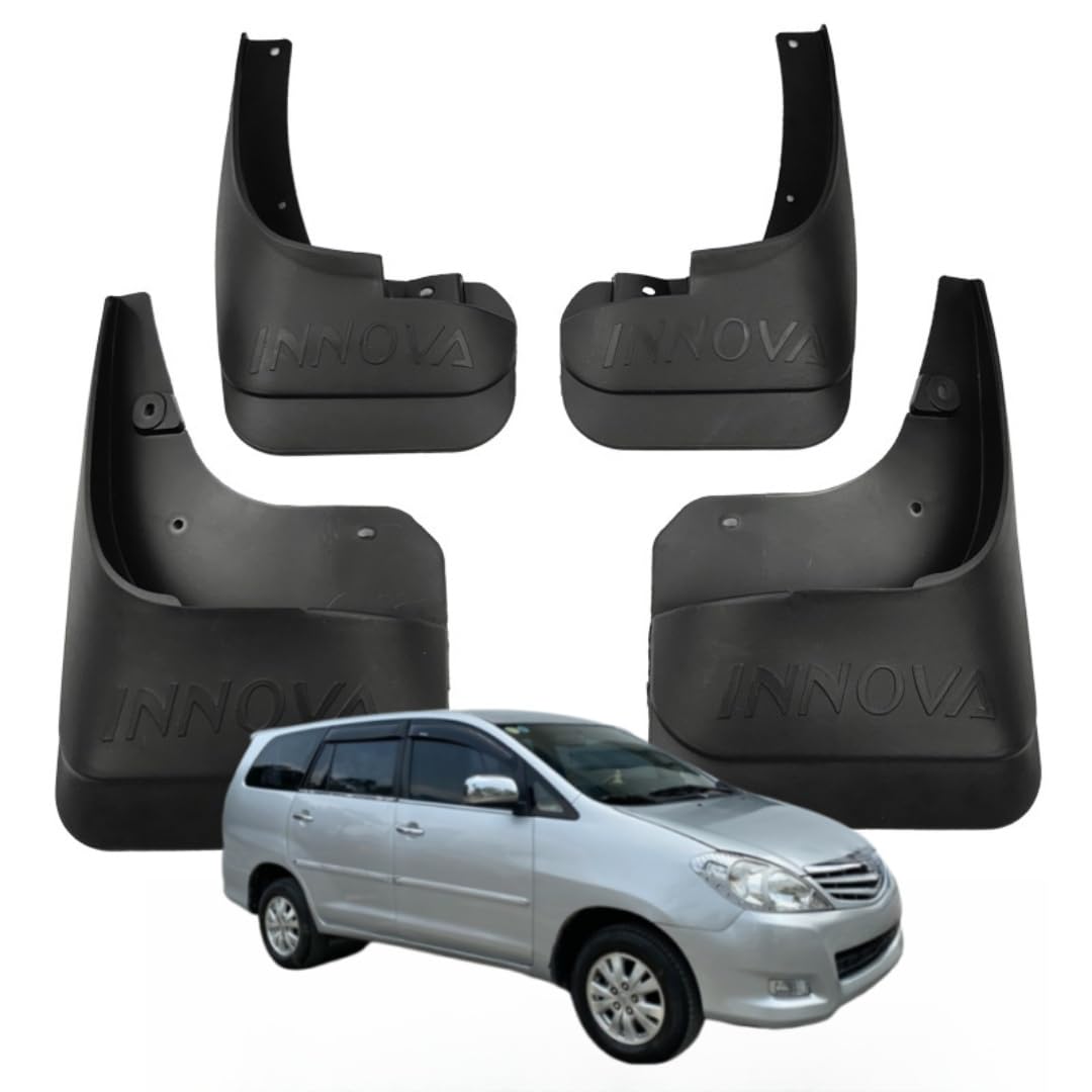 UDRFKDS Mud Flaps Splash Guards For Toyota Innova 2010-2015 Accessories Mudflap Fender Flares Front and Rear Mud Guard Set 4PCS
