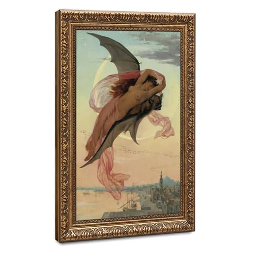 Tableau Moonlit Dreams de Gabriel Ferrier avec cadre de qualité 40x61 cm