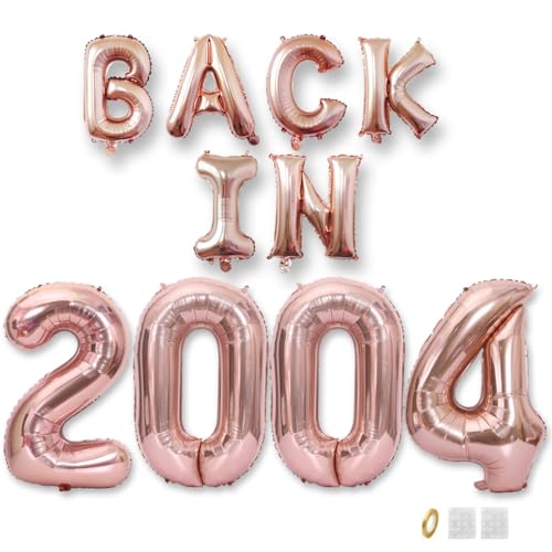 Jurxy Decoración de globos de cumpleaños número 21, color oro rosa, letras de papel de aluminio, globos de letras de feliz cumpleaños, suministros de fiesta para hombres y mujeres, accesorios de