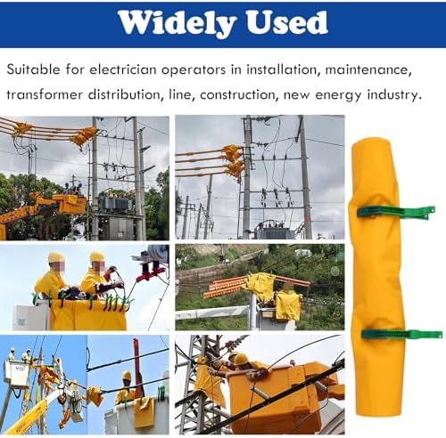 Portable Electrical Safety Blanket for Power Plants & Workshops - Hot Stick Protective Mat for Transmission Line & Substation Maintenance, Safety Barrier (10kV, 60x80cm/23.6x31.5in)