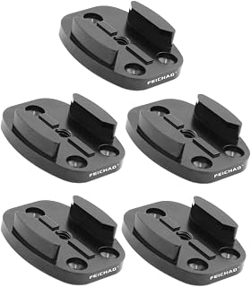 FEICHAO CNC Quick Release Tripod Mount with 1/4 Thread Buckle Base Compatible with GoPro Osmo Action Camera Photography Accessory (5 PCS)