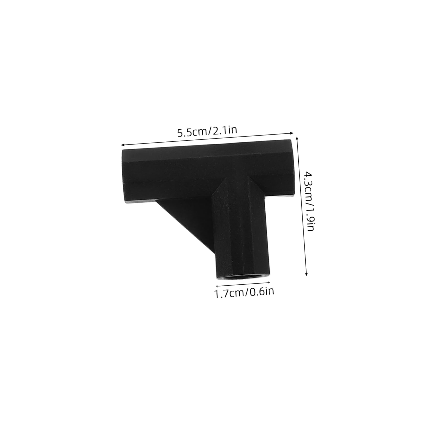 BESPORTBLE 12mm Tee Fitting for Storage Rack 50pcs Nylon Three Way Connector Black Outdoor Storage Rack Accessories