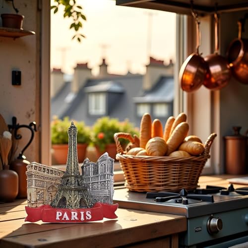 Imán Decorativo Torre Eiffel 3D Resina miniatura 5
