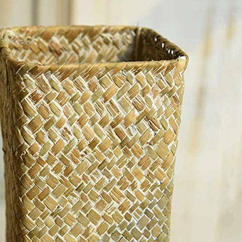 Timpfee Handmade Rustic Style 7.87 High Wicker Decorative Vases, Rattan Woven Dried Flower vases Bamboo Baskets for Dried Floral Arrangements Home House Hotel Decor - Image 3