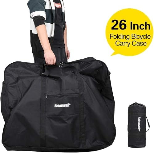 Kinpit Bike Travel Bag 26 inch Folding Bike Bag Thick Bicycle Transport Carry Bag Pouch Bike Transport Case for Air Travel