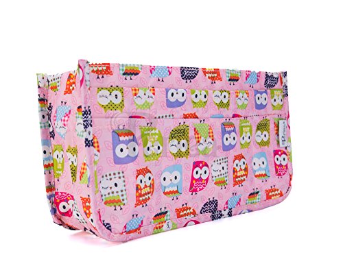 Periea â€˜Daisyâ€™ Medium Purse Organizer Insert, Small, Black Paw Print