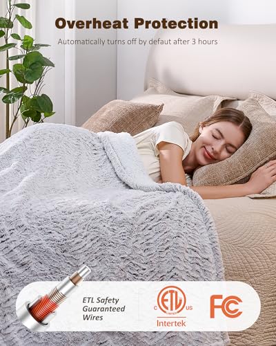 21% Off Electric Heated Blanket with 9 Heat Levels & Timer - Image 2