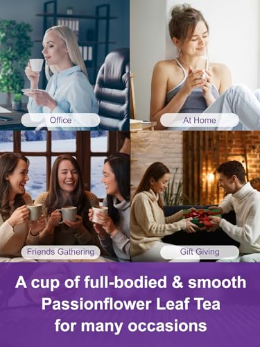 Image of TeeLux Passion Flower Tea Bags, Pack of 100, Vegan, Natural Relaxation, Soothing Floral Aroma, Passion Flower, Caffeine-Free Herbal Tea, Biodegradable Tea Bags