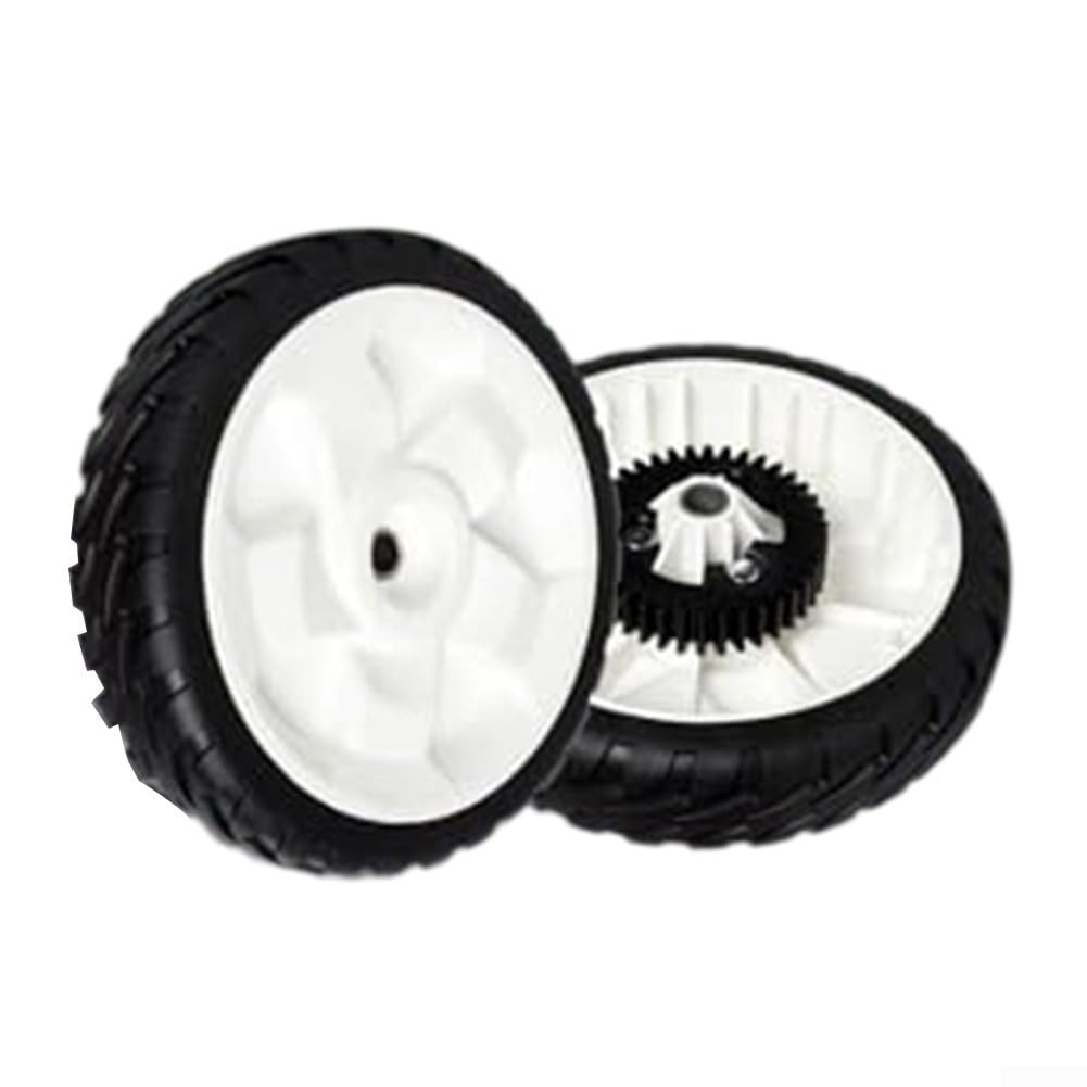 Rodamientos de rueda para cortacésped, repuesto de 8 pulgadas para Toro con piñón 115-4668 Gear 115-4695, ruedas compatibles con cortacésped RWD (2 piezas)