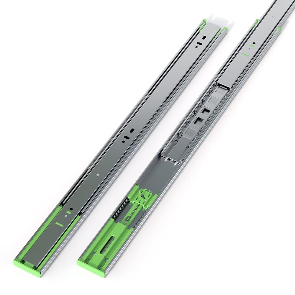 Stainless Steel 3-Folds Full Extension Ball Bearing Drawer Slide For Cabinet Accessories - Ball - View #5
