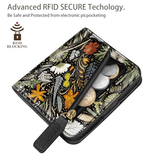 Simikol Small Womens Wallet Thin Credit Card Holder Pocket Mini Purse — view 4