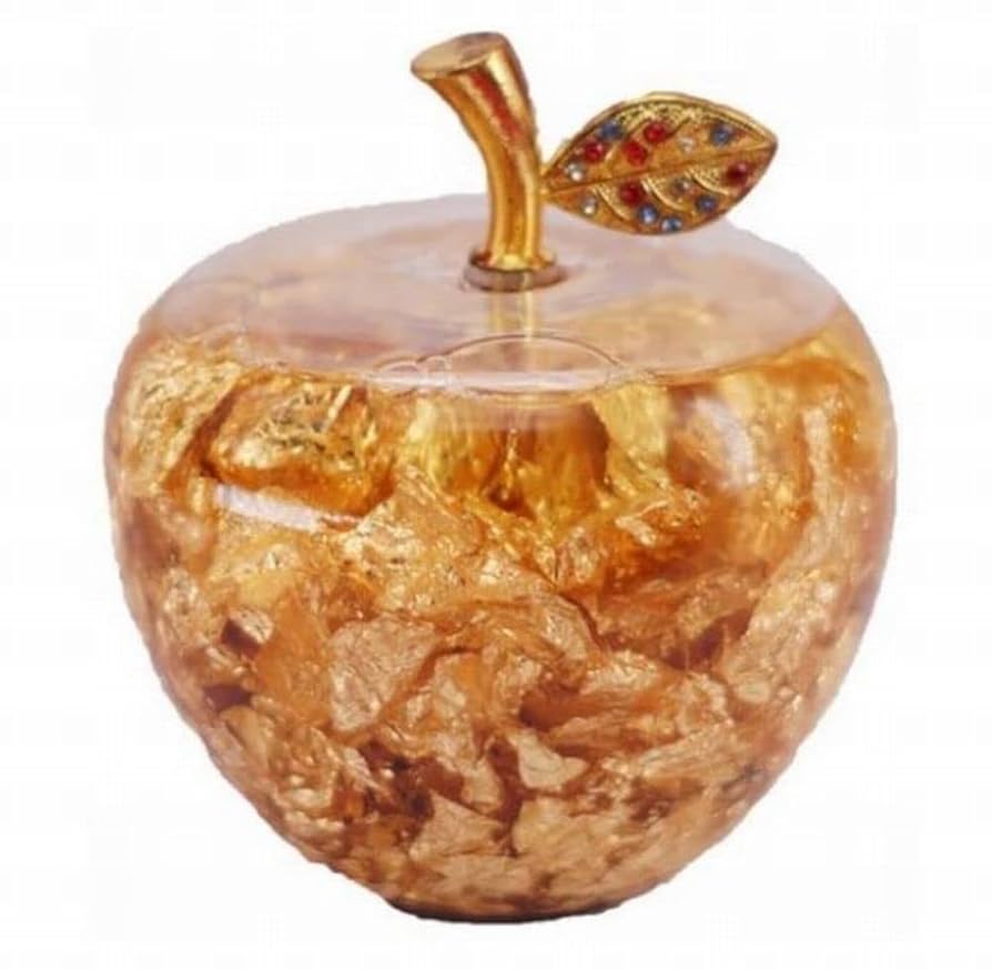 金色のりんごの置物 座敷わらしパワー強力 金運波動入り ✨超億万長者✨座敷わらし/チョウピラコ様/宝くじ高額当選/強力