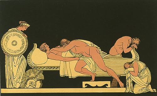 Impression d'affiche Thétis apportant l'armure à Achille de Flaxman en haute définition