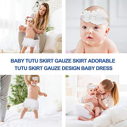 Conjunto de saia tutu para bebês KESYOO com saia de tule de poliéster para meninas para apresentaçõe