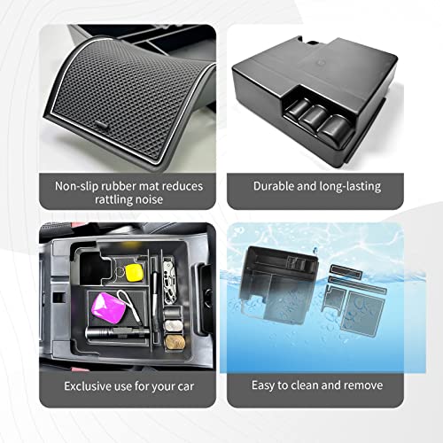 Image of CDEFG for 2022 2023 2024 2025 2026 Frontier Pickup Truck Center Console Organizer for 2026 2025 Nissan Frontier Armrest Storage Box 2022-2026 Frontier Truck Accessories