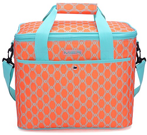MIER 18L Large Soft Cooler Insulated Picnic Bag for Grocery, Camping, Car, Bright