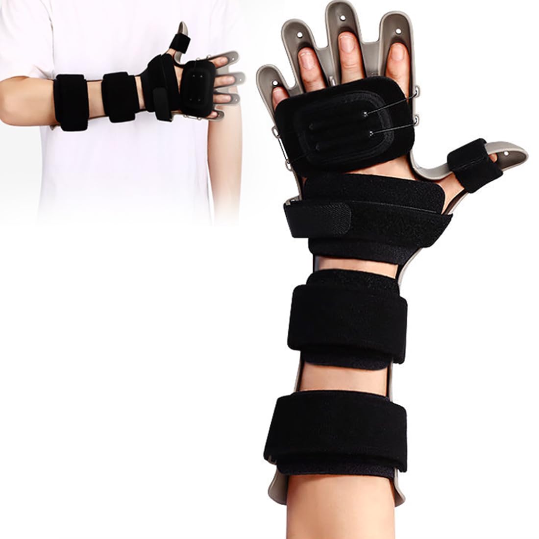 Stecca Per Tutore Per Le Mani, Stecca Ortopedica Per Le Dita Del Polso, Stecche Per Le Mani a Riposo Regolabili Per Contratture Di Flessione, Per Contratture Delle Dita, Recupero Post-chirurgico