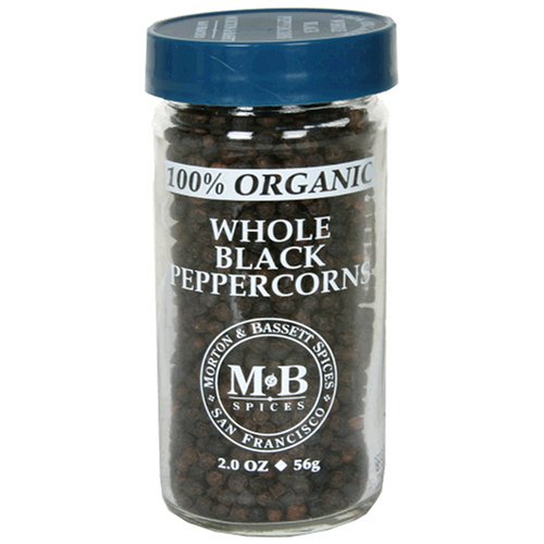 Morton & Bassett Organic Whole Black Pepper, 2-Ounce Jars (Pack Of 3) #TOP14