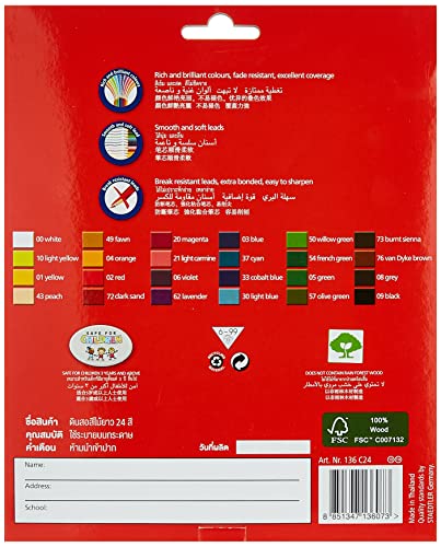 STAEDTLER Luna 24 Color Coloured Pencil Set #TOP24