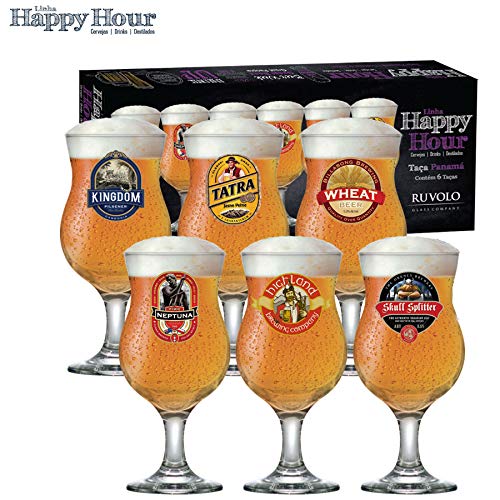 Taças de Cerveja Beer Rock - 6 unidades 380 ml