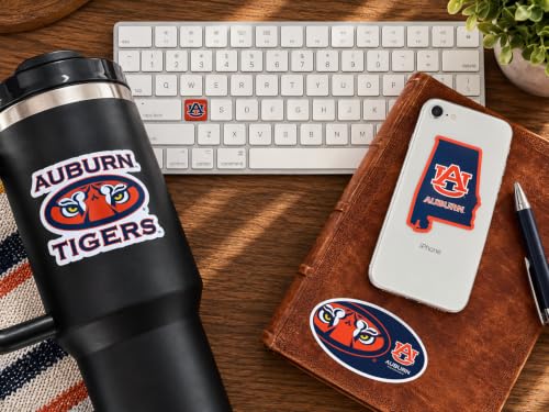 Image of Auburn Tigers Stickers & Decals for Car, Laptop & Phone 14 Pcs