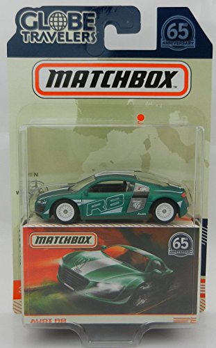 Matchbox Globe Travelers Auto Audi R8 Verde 1:64 miniatura 4