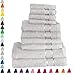 Produktbild Mixibaby 10 TLG. Handtuchset 2X Duschtuch 4X Handtuch 4X Gästetuch Frottee 100% Baumwolle, Farbe:Grau