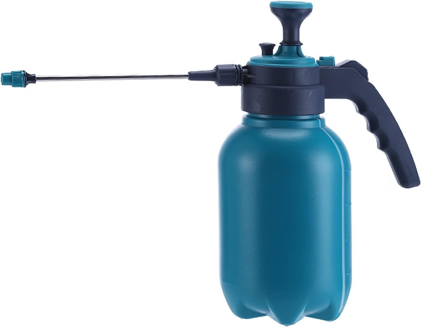 Sprinkler Bottle Manual Garden Sprayer Hand 0.5 Gallon Lawn Pressure Pump Sprayer Valve Adjustable Nozzle 2L Lawn Garden Sprayers Dark Green Sprinkling can(A)