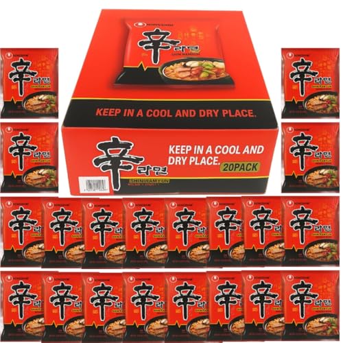 【コストコまとめ買い】農心 辛ラーメン 20袋入 大容量 インスタントラーメン ピリ辛 韓国ラーメン 常備食 業務用