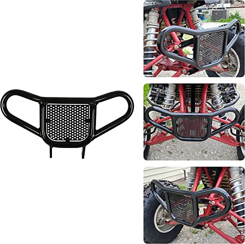 Hecasa Front Bumper Brush Guard Compatible With 1999-2014 Honda Trx 450R Er 400Ex 400X Aluminum #TOP21