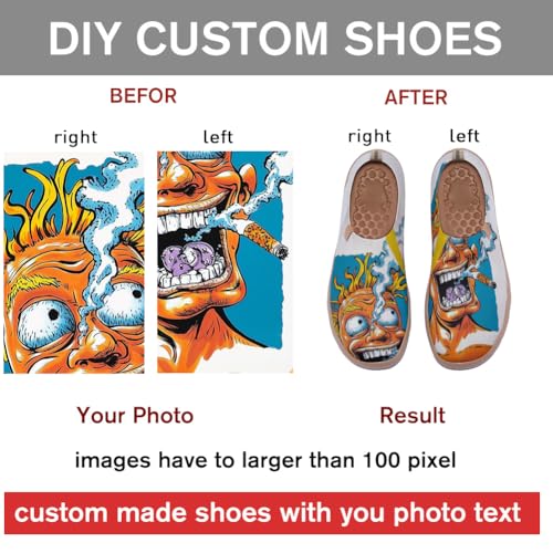 Personalized Slip On Travel Shoes Ultra Lightweight Breathable Knit Comfort Walking Loafers - Customize Now2