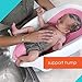 Summer Infant Clean Rinse Baby Bath Seat, Soft Support for Use on the Counter, Sink, or Bathtub, 3 Reclining Positions, Quick-Dry, Use from Birth to Sitting Up - Pink