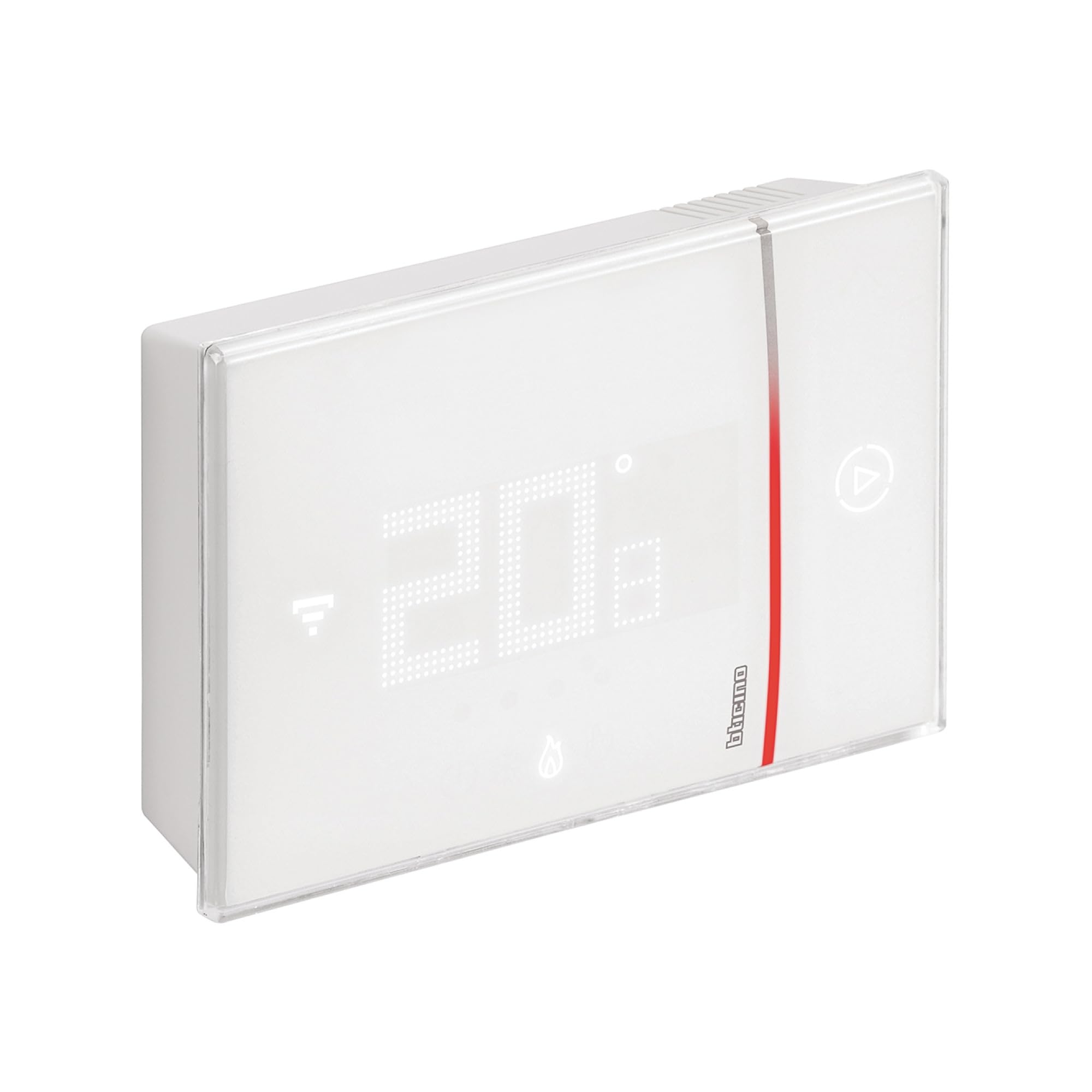BTICINO Smarther with Netatmo, Termostato Conectado, WiFi, Control con la App Home + Control, Compatible con Alexa, Google Assistant & Apple HomeKit, Instalación en Superficie, Blanco (XW8002WE)