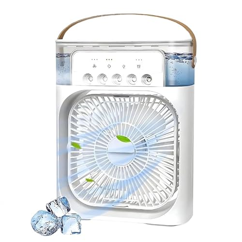 Lapras 𝟏𝟓-𝐘𝐞𝐚𝐫 𝐋𝐨𝐧𝐠-𝐋𝐢𝐟𝐞 𝐖𝐚𝐫𝐫𝐚𝐧𝐭𝐲, Personal Air Cooler Portable Air Conditioner Fan, Mini Evaporative Cooler with LED Light, Timer, Adjustable Wind Speed and Spray Modes for Desk