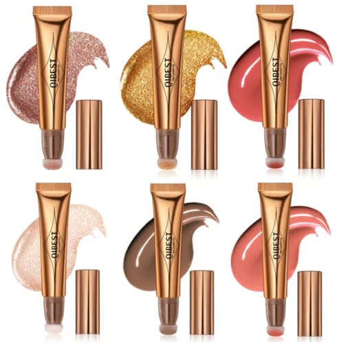 Bâton de beauté liquide anti-teint plat avec applicateur coussiné contouring facile