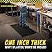 Extreme Standing Mat 3’ x 5’ Black 1” Thick | Anti Fatigue Mats for Standing | Industrial Antifatigue Mat with Safety Stripes | Anti Fatigue Mat for Work & Workplace