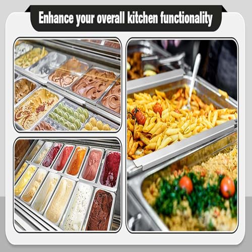 Varillas adaptadoras de mesa de cocina para fijar bandejas y separar alimentos, 8 unidades 6