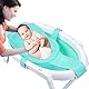 Babybadenetzt, Badewannensitz Baby Badewanne Pad, Badewanneneinsatz Baby mit Mesh Verstellbar, Babywannenmatte mit Sicherheitsgurt, Babywannenkissen Babybadenetz für Neugeborene Kleinkind