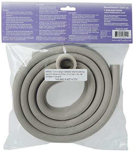 Coussin Jumbo Edge KidKusion taupe protection rebords de table - 5