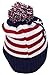 Best Winter Hats Adult American Flag Cuffed Knit Beanie W/Pom Pom (One Size)