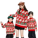[レモンツリーセブン] 親子 セーター 秋冬 お揃い服 ニット クリスマス セーター 子供服 キッズ ベビーニット サンタクロース レディース メンズ キッズ クリスマスセーター 男の子 女の子 家族お揃い 撮影 sye819