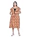 MENMAII Women's Short Sleeve V Neck Wrap Dress [Size L -4XL] with pocket